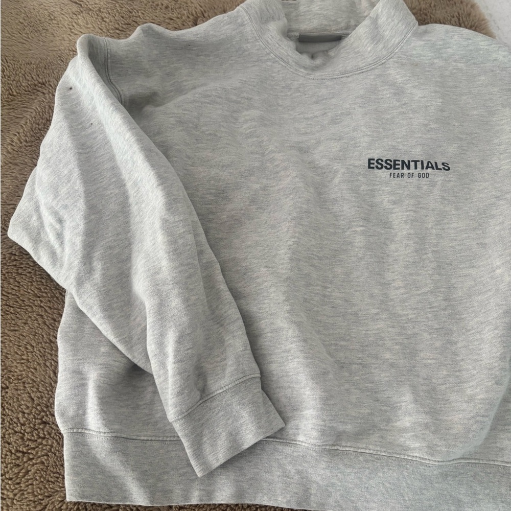 Essentials Light Gray Pullover - image 5